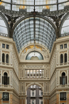 Galleria umberto i glass dome architecture naples