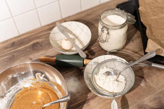 Making Dessert In The Kitchen