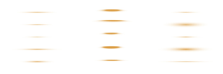 Obraz premium Horizontal Golden Light Leak Streaks and Anamorphic Lens Flare Effects for Cinematic Editing