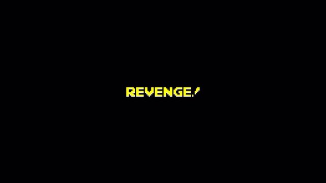 8 Bit Text Revenge Glitch Animation, Retro Pixelated Digital Title Reveal