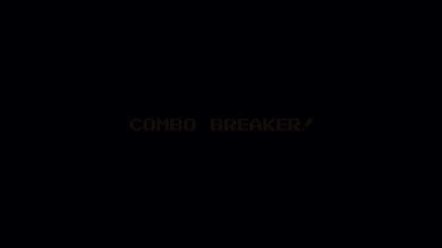 COMBO BREAKER 8 Bit Text Retro Gaming Animation Loop