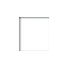 Blank white square with subtle shadow effect