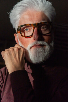 Distinguished Senior Man With White Beard