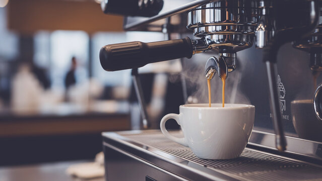 high quality espresso coffee making background image