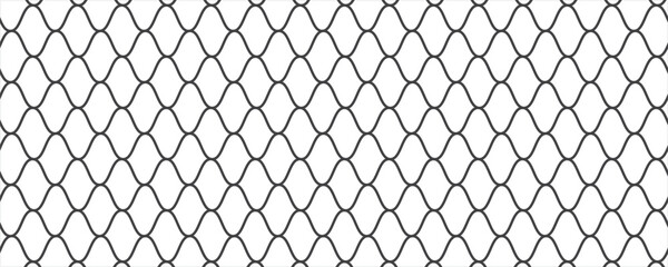 Mesh texture for fishing nets. Seamless pattern for sportswear or soccer goal, volleyball net, basketball hoop. Vector © kamilia