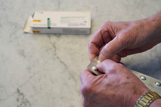 Person taken prescription medication