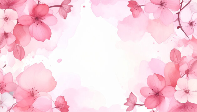 桜のフレーム素材（生成AI)