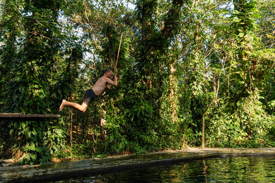 Jump into the jungle lagoon