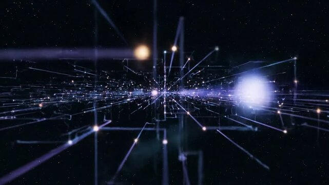 Abstract Communication Channels Represent the intangible nature of digital communication through ethereal light streams and energetic pulses.