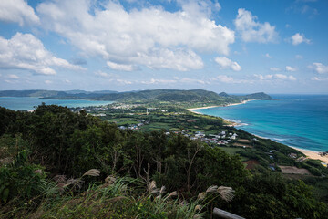 鹿児島県奄美大島加世間峠青の継ぎ目