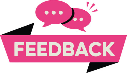 Fototapeta premium Pink Speech Bubbles and 