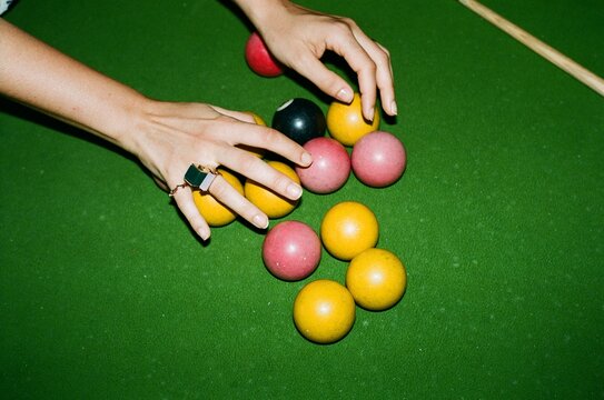 billiard balls
