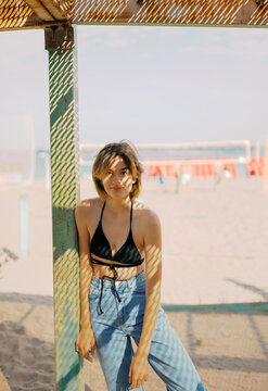 Happy young woman on the vacation