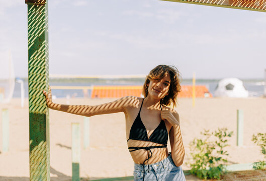 Happy young woman on the vacation