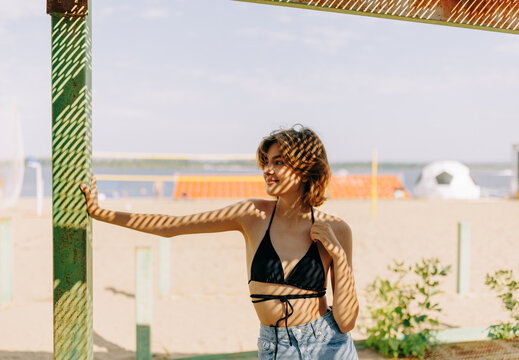 Happy young woman on the vacation
