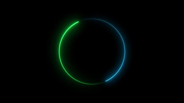 Abstract beautiful neon loading bar animated background. Spectrum looped animation.