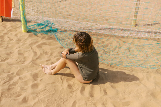  young woman relaxing on the vacation