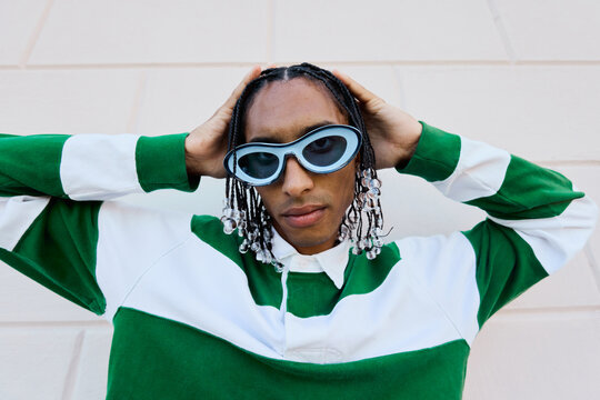 Edgy Streetwear Look with Bold Accessories