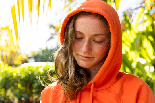 Shy Teen Portrait face redhead