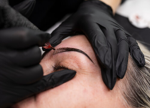 Professional Microblading Procedure for Eyebrow Enhancement