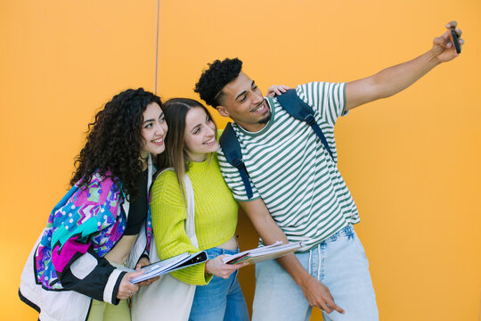  University students taking a selfie 