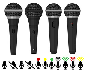 Music Analog Electronic Microphones Models and Symbols