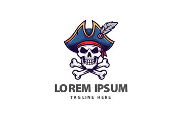 Pirate Captain Mascot Gaming Logo