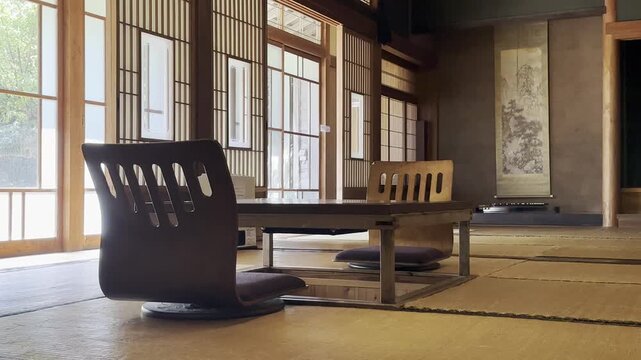 Traditional Japanese Tatami Room Interior Itoshima Fukuoka Japan