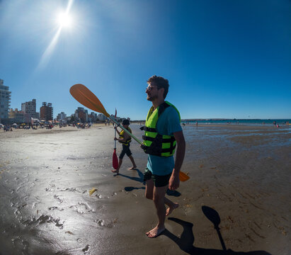 Walking on the beach UGC