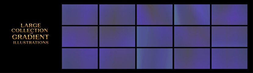 Fototapeta premium Gentle series of blue and violet gradients with soft transitions and low contrast, ideal for quiet branding, meditation apps, minimalist presentations, and understated web layouts.