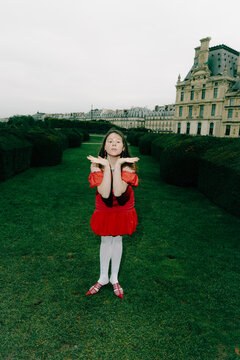 Red Elegance in Paris