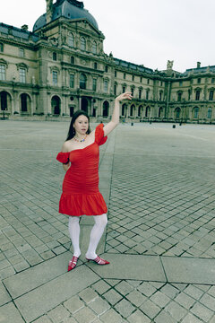 Red Elegance in Paris