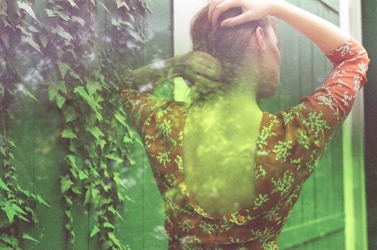 A Film Photo Taken With Mirror Effects
