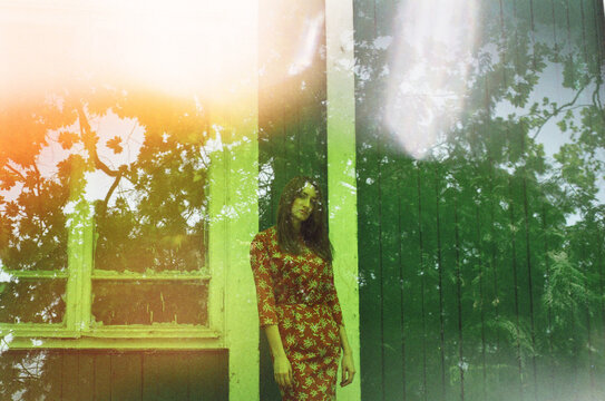 A Film Photo Taken With Mirror Effects
