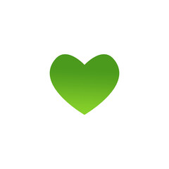 green leaf heart
