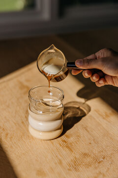 Making an Iced Latte