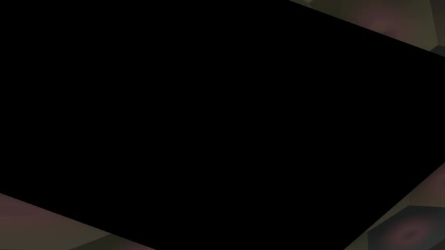 Abstract geometric pattern with hexagonal shapes and dark background.