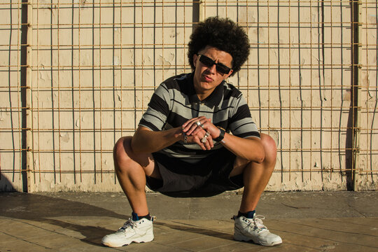Black latino man portrait