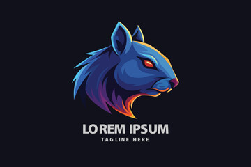 Obraz premium Squirrel Rodent Mascot Illustration