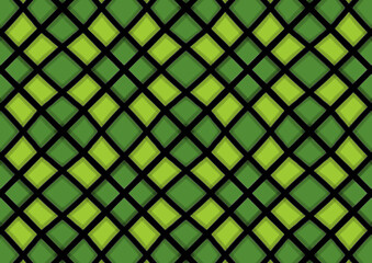 A traditional Indonesian ketupat pattern featuring green and black diamond shapes on a white background, symbolizing lebaran and eid mubarak celebrations.