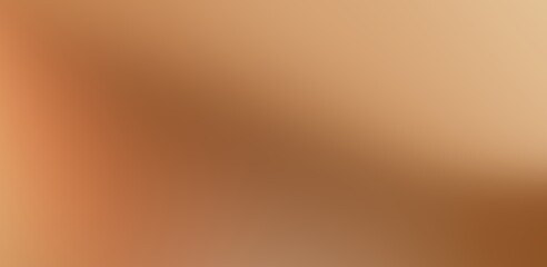 Abstract warm gradient background featuring smooth blurred tones of brown, tan, and earthy orange for design use. © Hokyubi