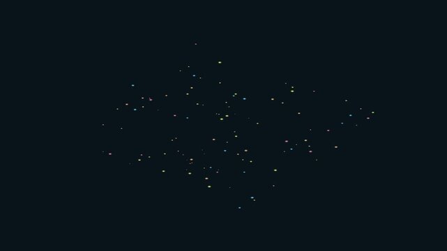 Abstract dark background with many small bright dots, simple and elegant.