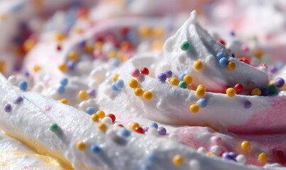 icrecream abstract close crop with sprinkles macro lens