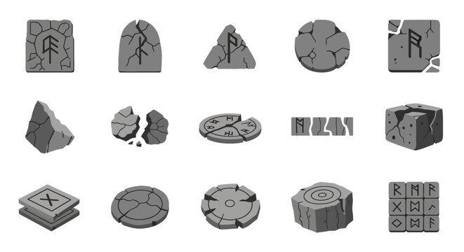 Collection of Ancient Runes and Symbols.