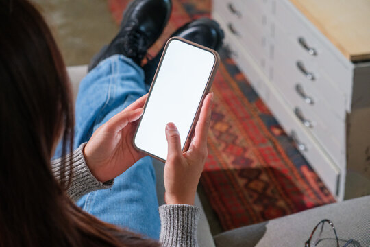 mobile phone screen isolated