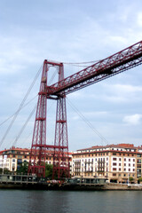 Naklejka premium Vizcaya Suspension bridge monument (Puente de Vizcaya) in Portugalete, Basque Country, Spain
