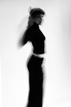 Black and White Long Exposure Dancer no.3