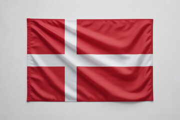 Fototapeta premium Proudly display the Danish flag, a symbol of national pride and unity, perfect for cultural events and patriotic celebrations