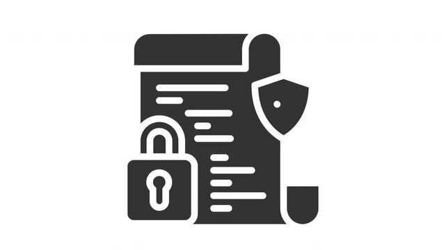 Animated encryption icon