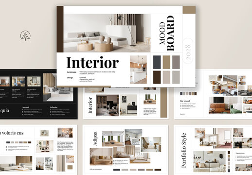 Interior Mood Board Template